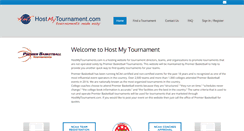 Desktop Screenshot of hostmytournament.com