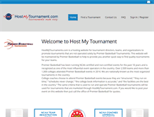 Tablet Screenshot of hostmytournament.com